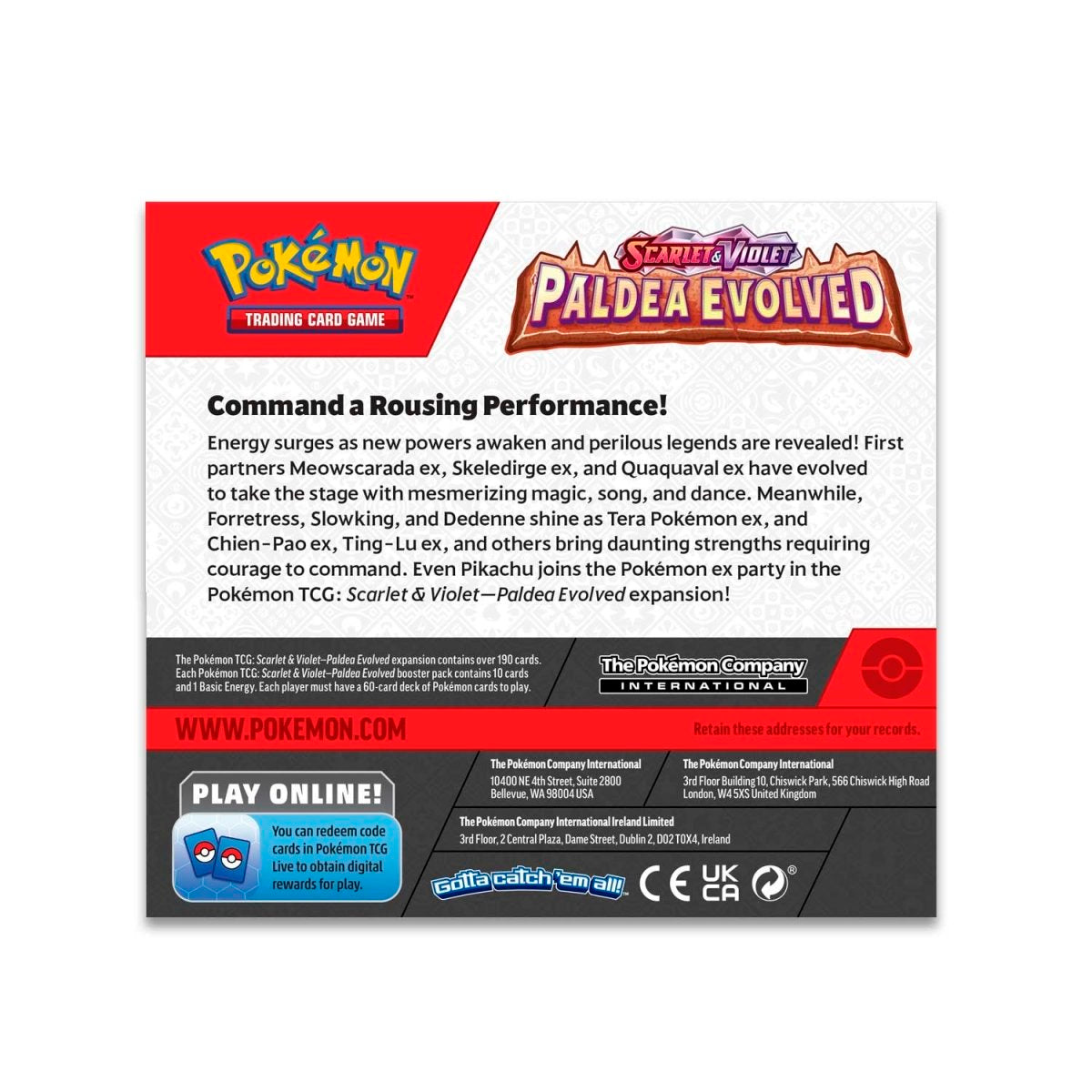 Pokémon TCG: Scarlet & Violet-Paldea Evolved Booster Display Box (36 Packs)